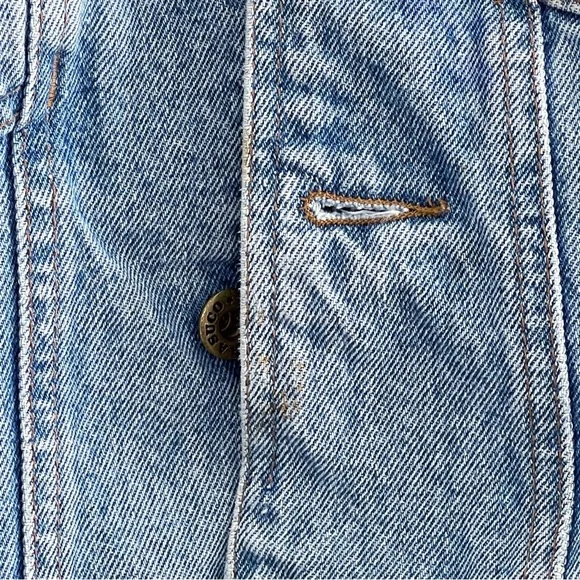 Vintage PARASUCO 90s Oversized Trucker Chore Denim Jean Jacket - Picture 14 of 14